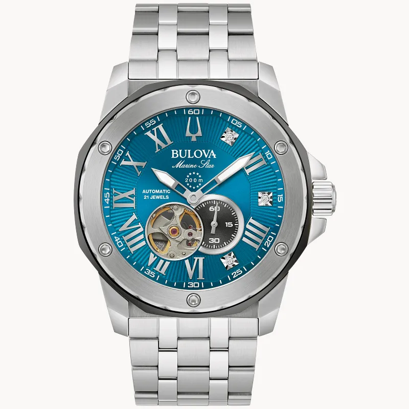 Blue Dial Stainless Steel Bracelet Marc Anthony Marine Star 98D184 Blue Dial Stainless Steel Bracelet Marc Anthony Marine Star 98D184